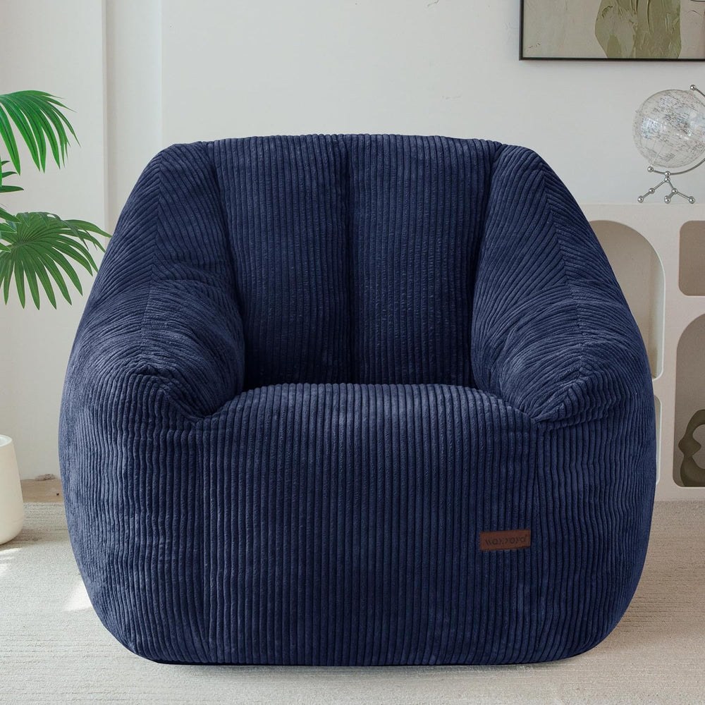 MAXYOYO Bean Bag Chair for Adults, Foam-Filled Floor Sofa for Reading | Bean ...