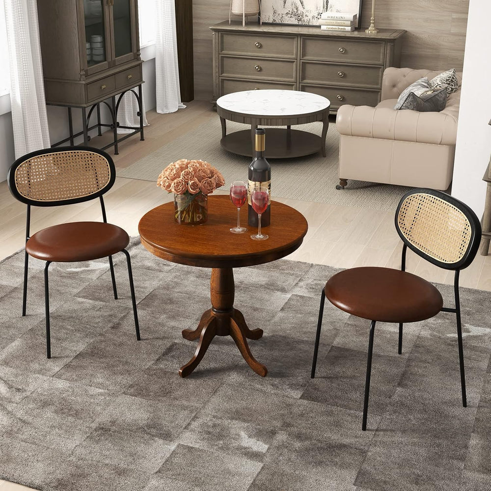 Giantex Round Dining Table for 2-4 People, 32" D X 30" H Wooden Kit...