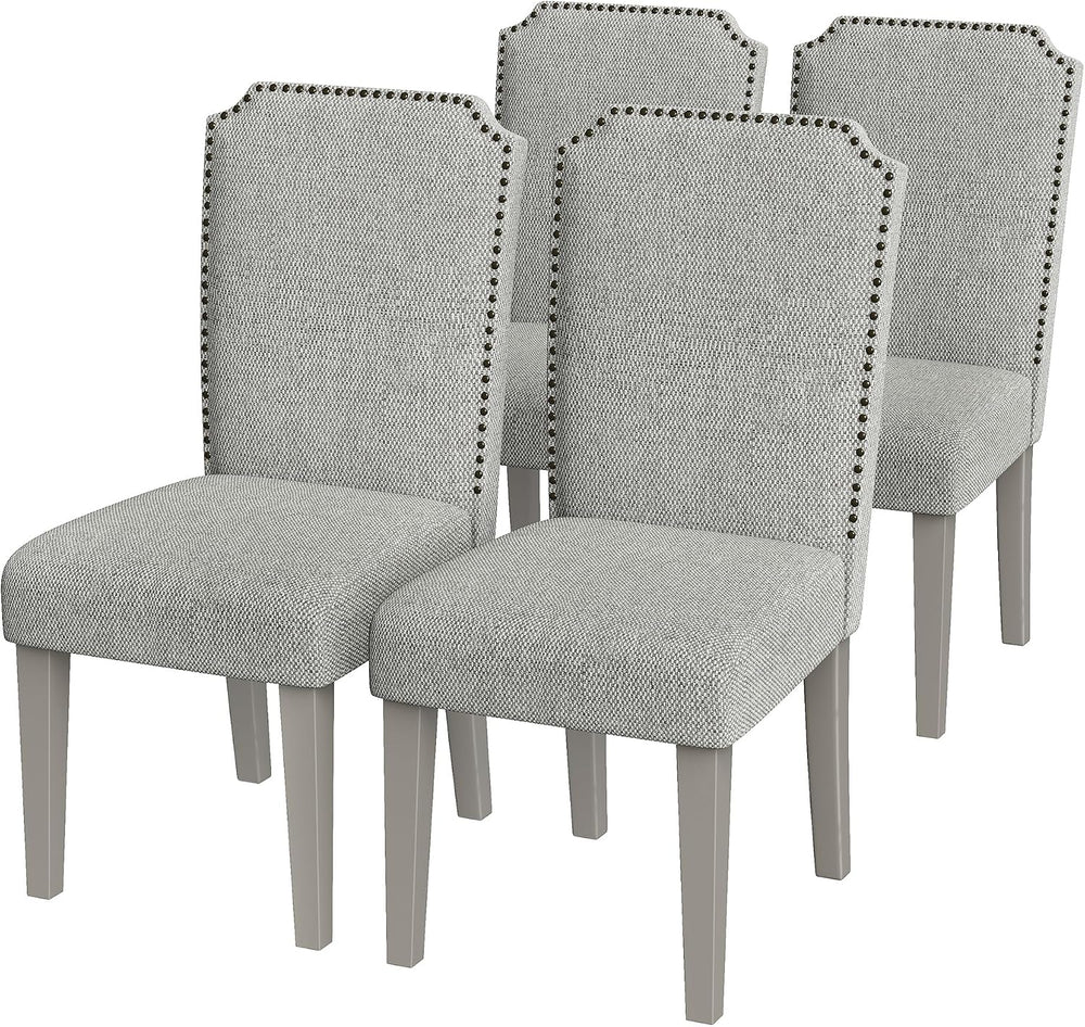 GarveeHome Upholstered Dining Chair Set, Solid Wood Chairs with Solid Wood Le...