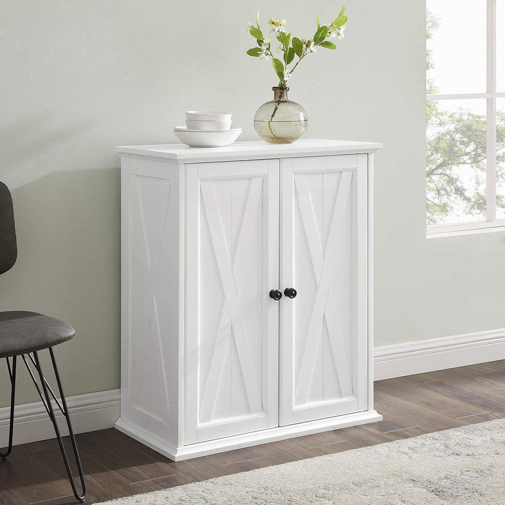 Crosley Furniture Clifton Stackable Pantry Storage Cabinet with Shelves, Kitc...