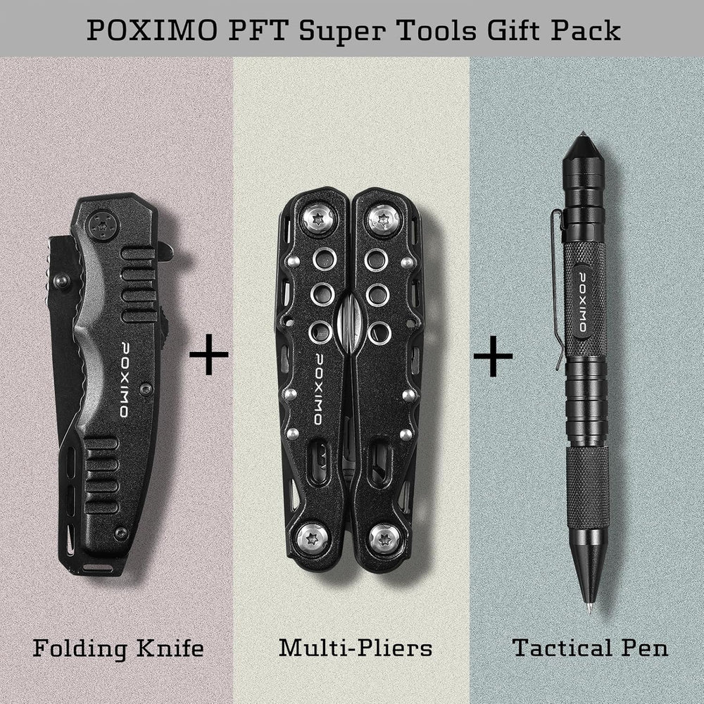 Multitool Gift Set for Men Dad Him, 3-in-1 EDC Survival Kit with 14 in1 Multi...