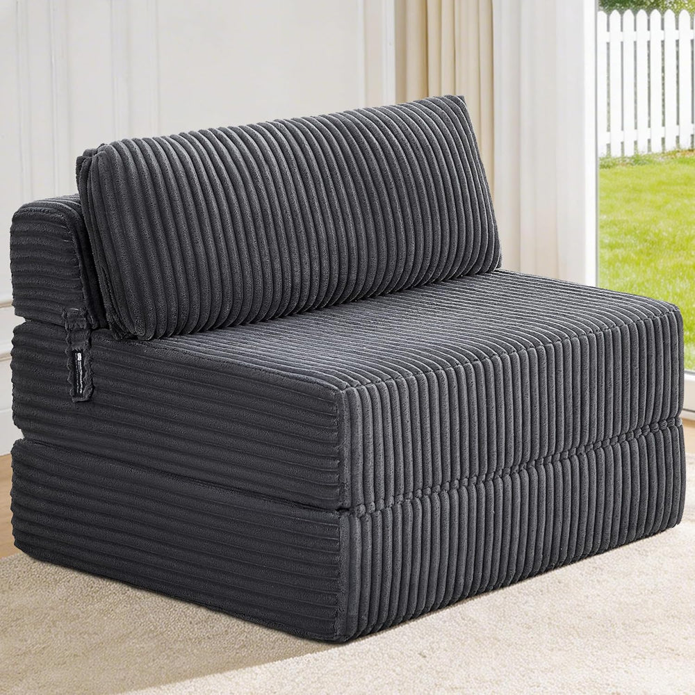 Convertible 4-in-1 Folding Sofa Bed Sleeper Chair Couch Foldable Chaise Loung...