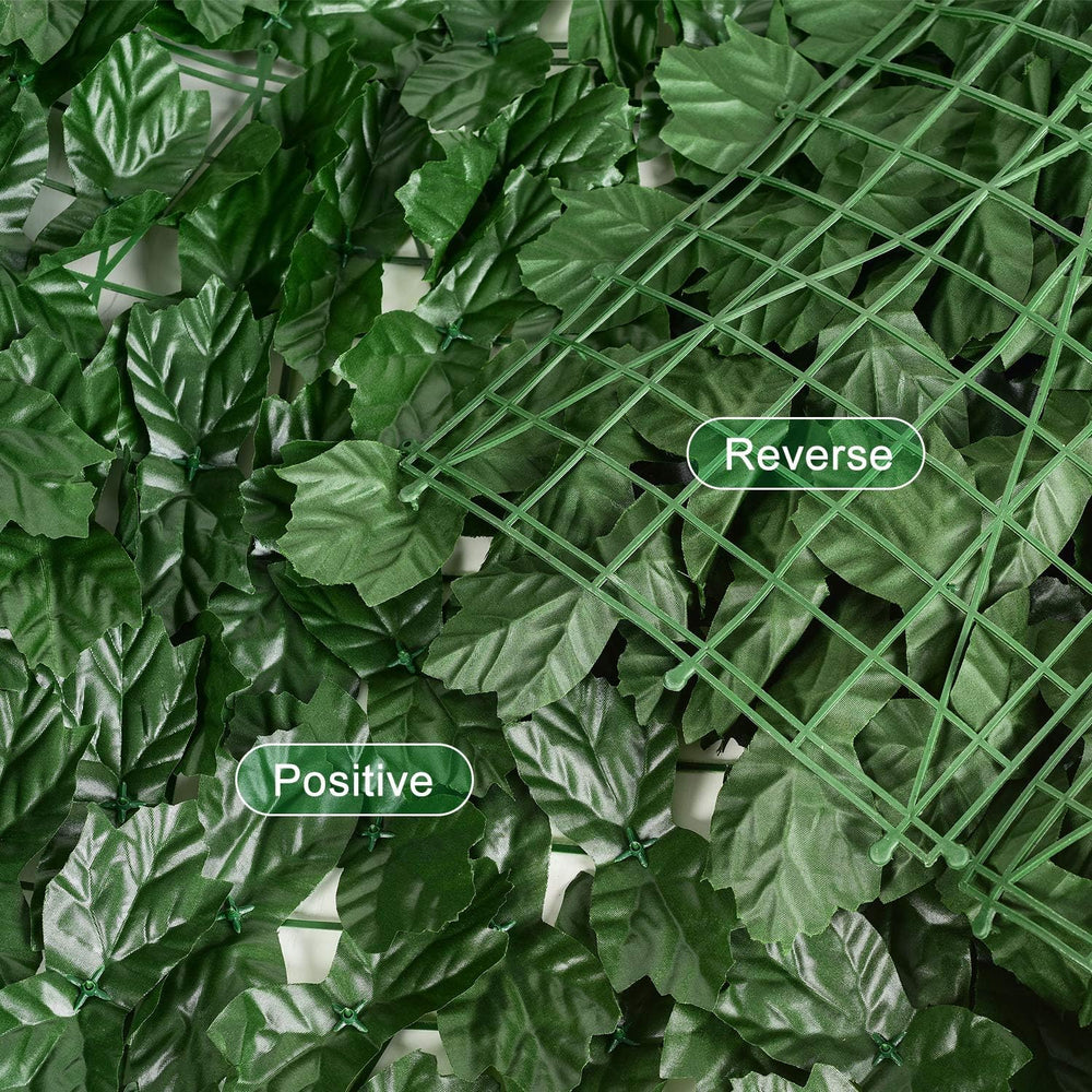 DearHouse Artificial Ivy Privacy Fence, 196.85x39.37inch Artificial Hedges Fe...