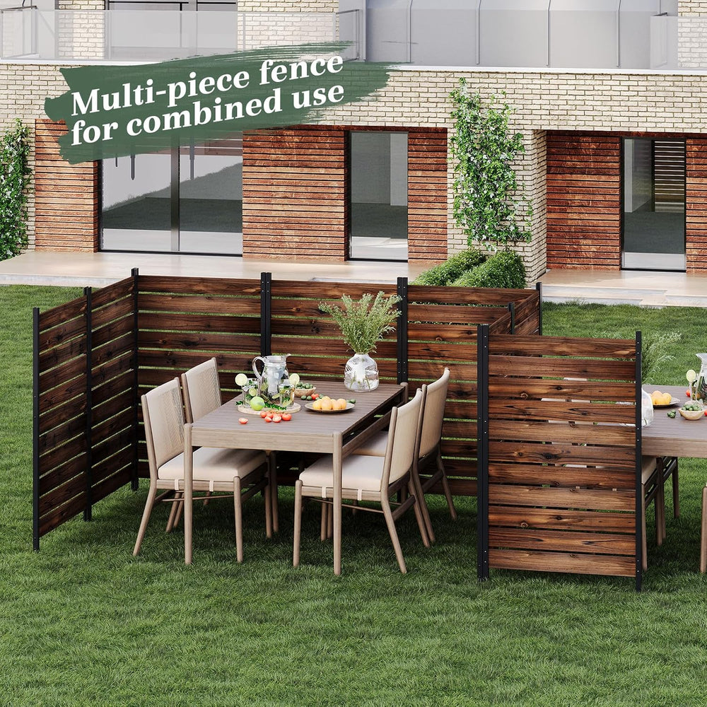 Privacy Fence Screen Outdoor Freestanding Decorative Patio Air Conditioner Fe...