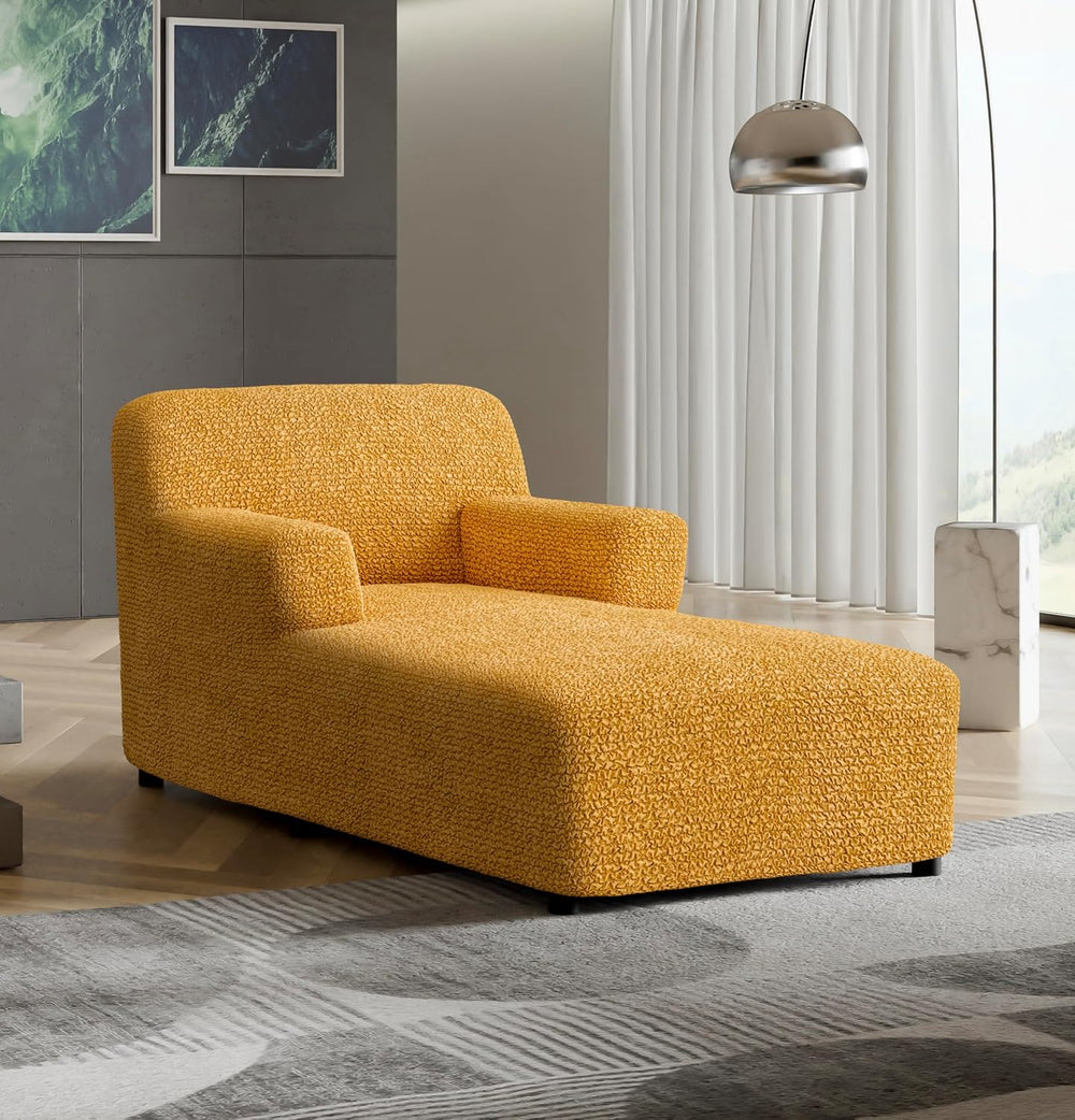 PAULATO Stretch Chaise Lounge Slipcover 1-Piece Non-Slip – Soft Elastic Loung...