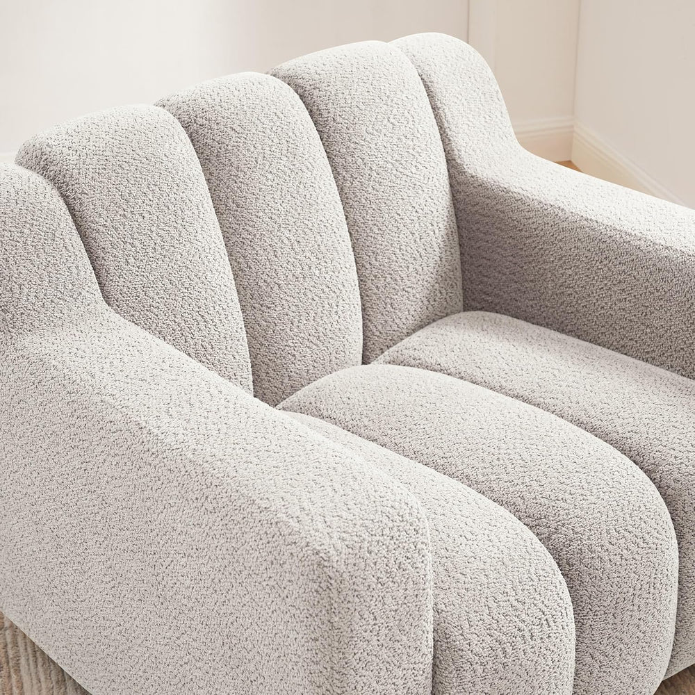 VANOMi Oversized Accent Chair Set of 2, Modern Living Room Chairs, Comfy Bouc...