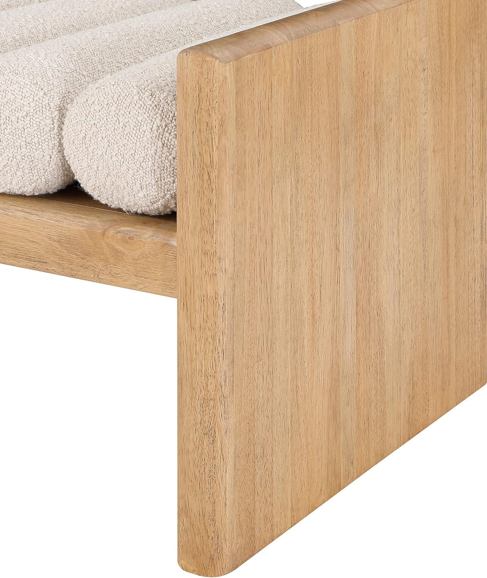 Meridian Furniture Waverly Cream Bench