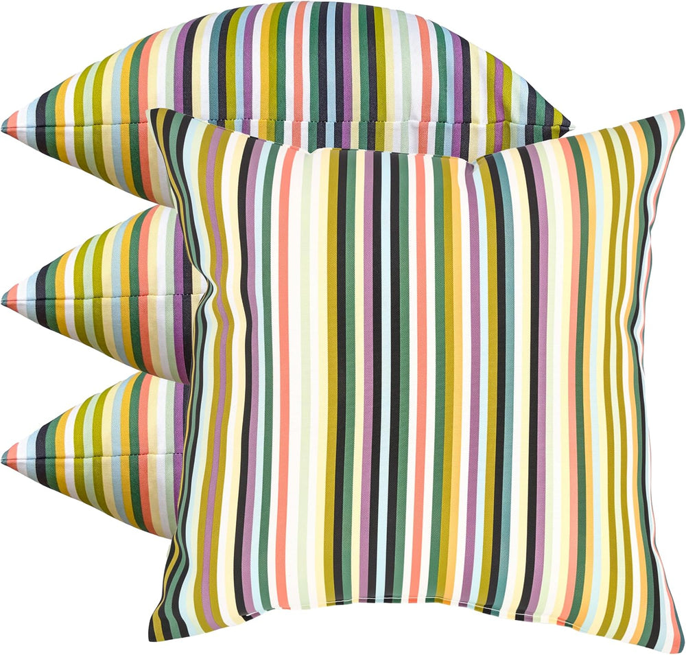 18" Outdoor Throw Pillows Set of 4, Waterproof & Fade Resistant Pati...