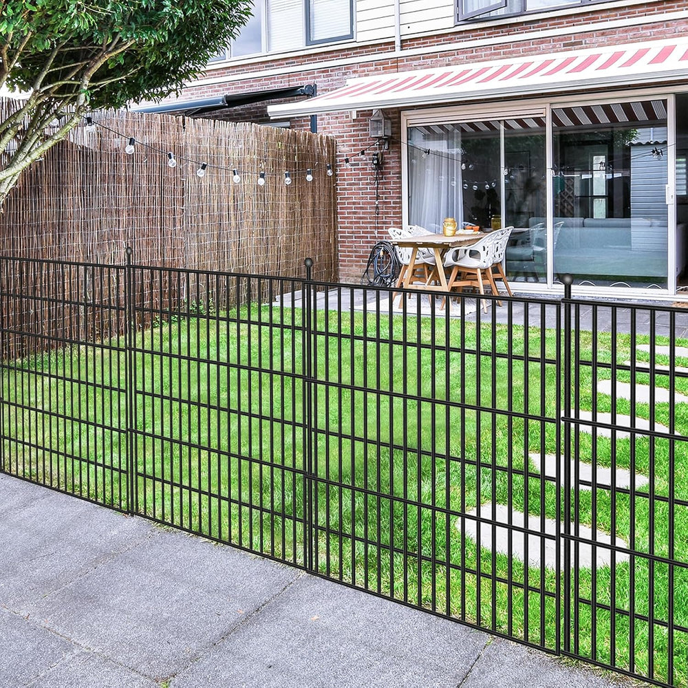 Toolterritary 15 Panels No Dig Garden Fence, 32 in(H) X36.3 ft(L) Metal Fence...
