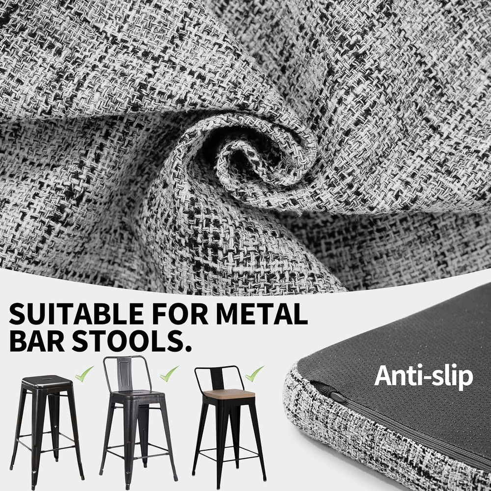 SINOSSO Magnetic Chair Pads for Metal Chairs Non-Slip, 11" Square Memory...