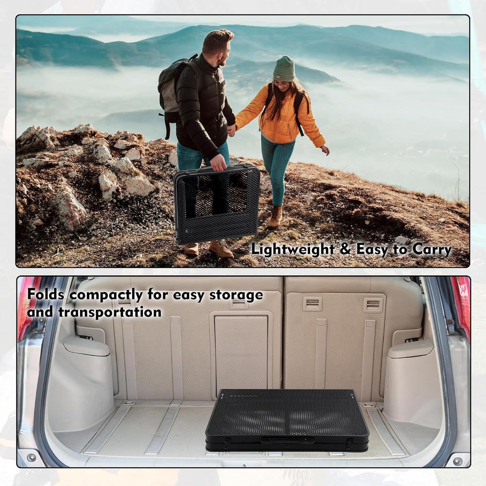 GREGIN Folding Camping Grill Table, Outdoor Metal Table. Foldable, Portable |...