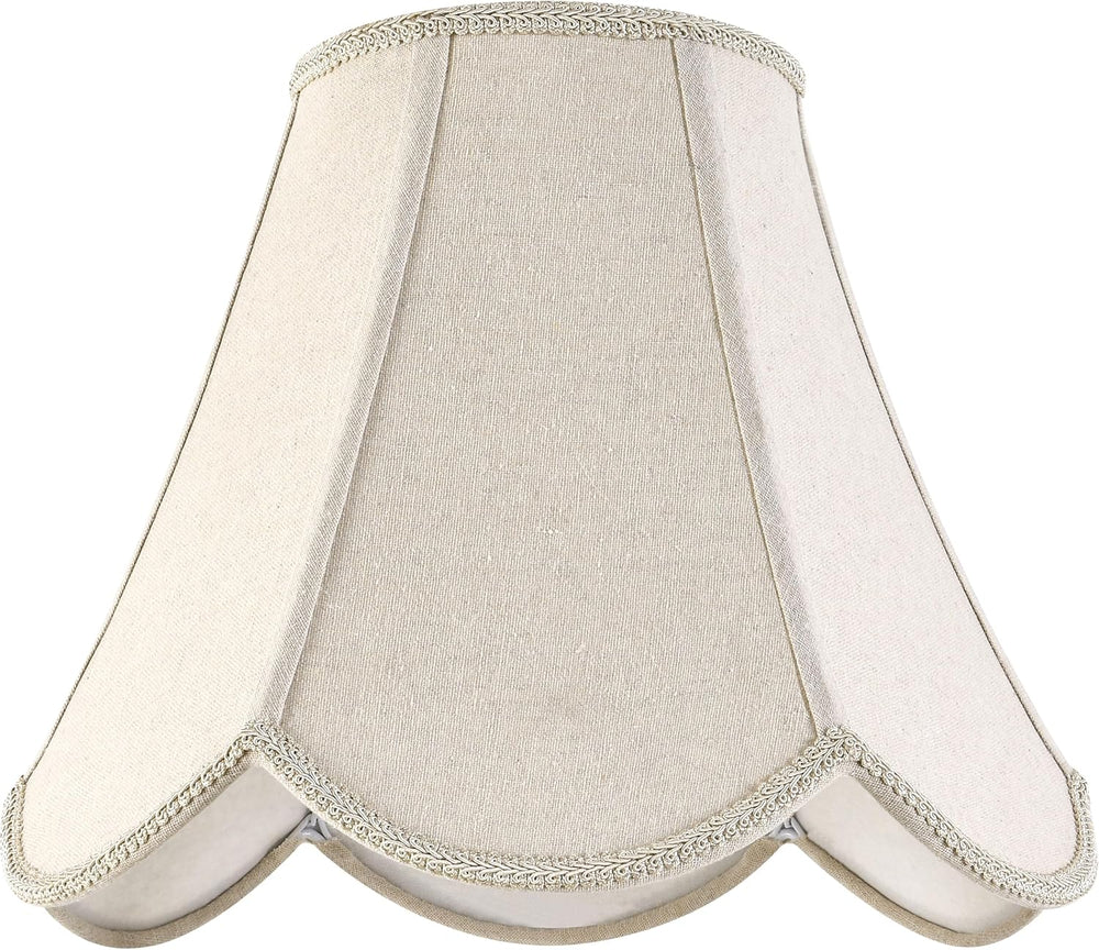 GO&SO Lamp Shades 1Pc,6" x 13" x 10.6",Scalloped Lamp Shad...