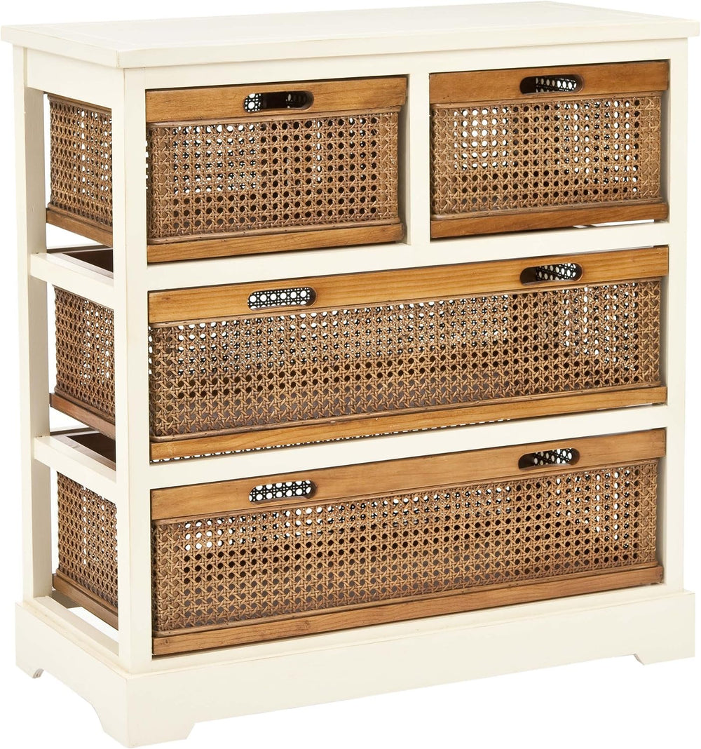 Safavieh American Homes Collection Jackson Barley and Cane 4-Drawer Storage C...