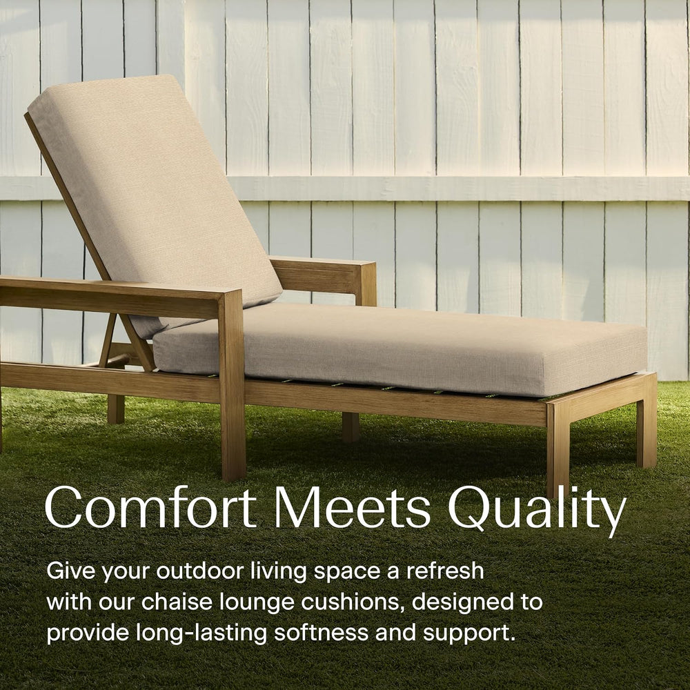 Honeycomb Outdoor Heritage Chaise Cushion for Patio Furniture, 23 x 75