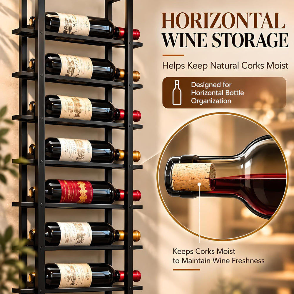 16 Bottle Wall Mount Wine Rack
