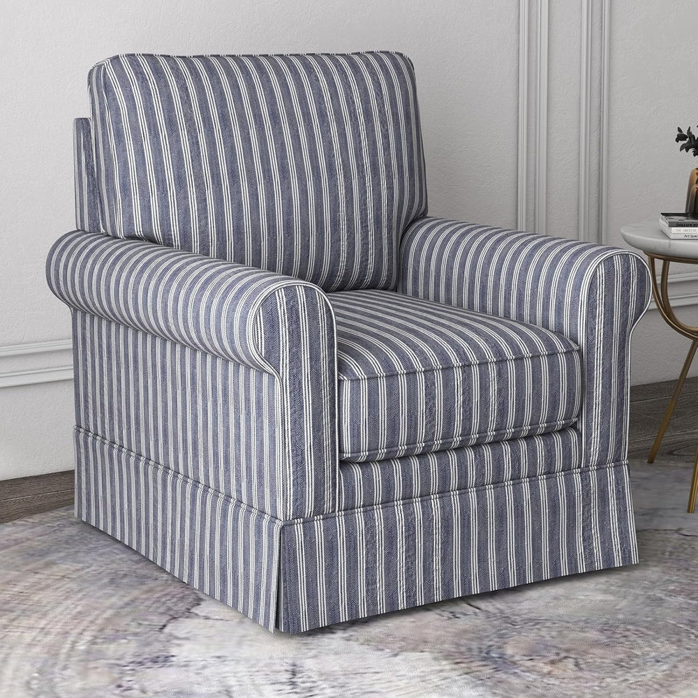 INZOY Swivel Accent Chair Set of 2, Mid Century Modern Reading Chair, Upholst...