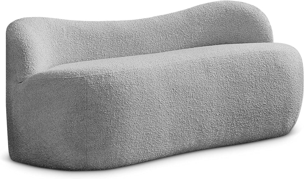 Meridian Furniture 119Grey Flair Collection Modern | Contemporary Boucle Fabr...
