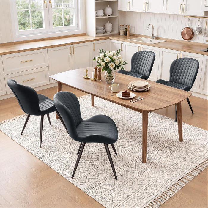 Nalupatio Upholstered Dining Chairs, Dining Room Kitchen Chairs Set of 4