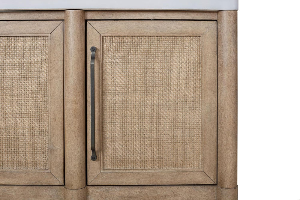 Cement Topped Server with Cane Insets