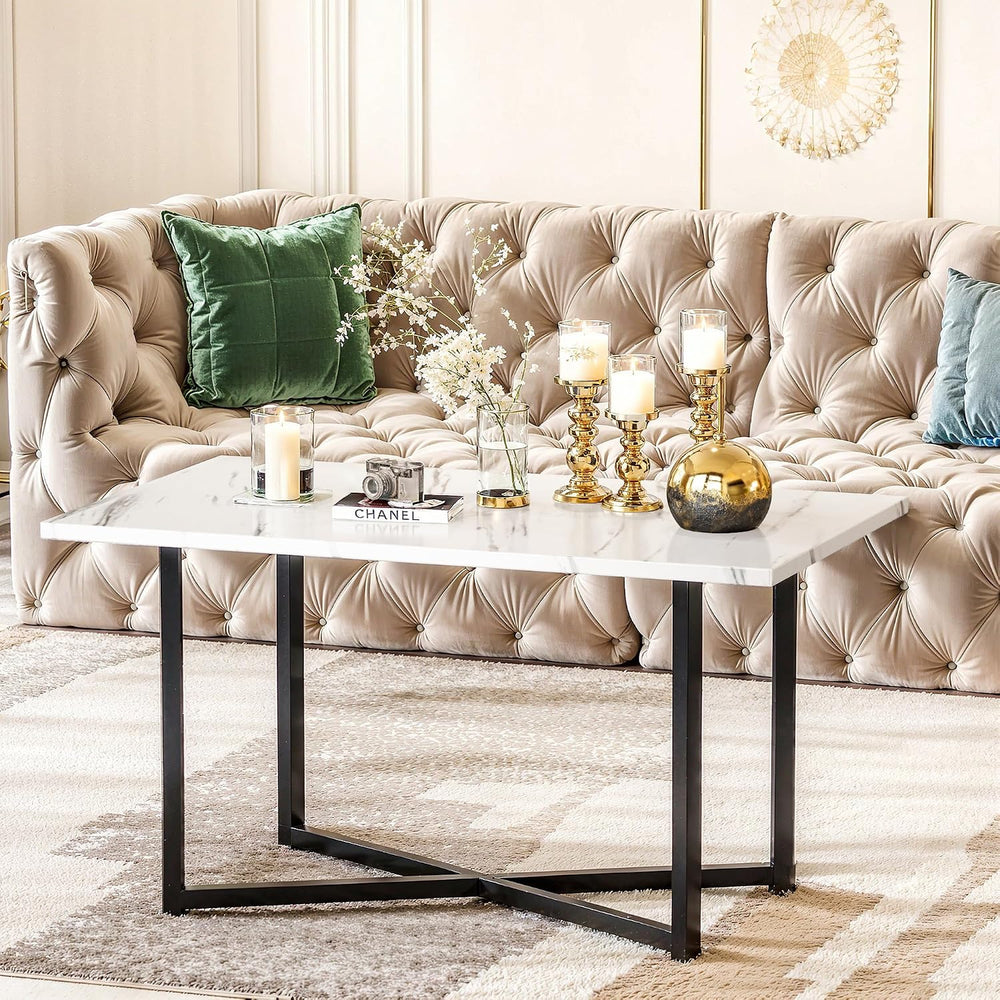 Hooseng Coffee Table Set of 3 Coffee Table and end Table Sets, Modern Living ...