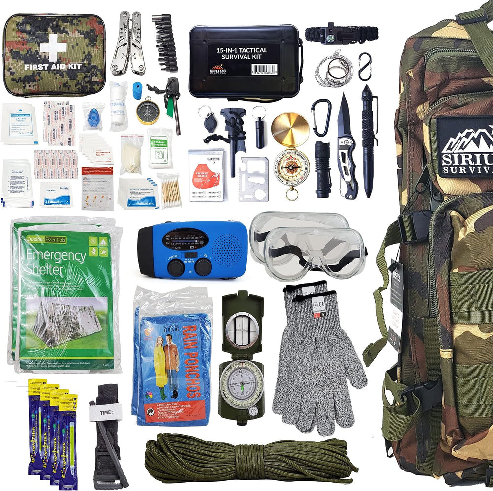 Bug Out Bag Backpack Bugout Kit Great for Family - Survival Backpack for Eart...