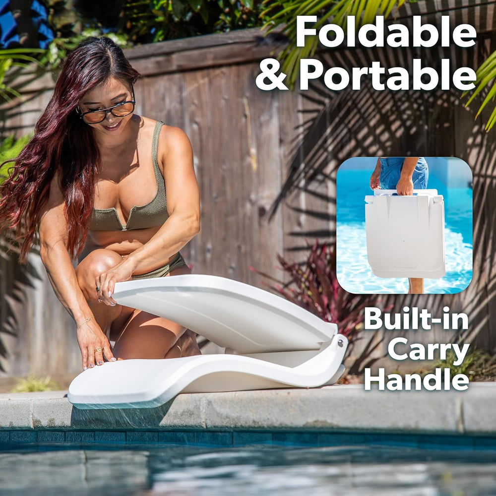 Coast Modern Portable Poolside Chair – Adult Foldable Flip Chair for Pool, Be...