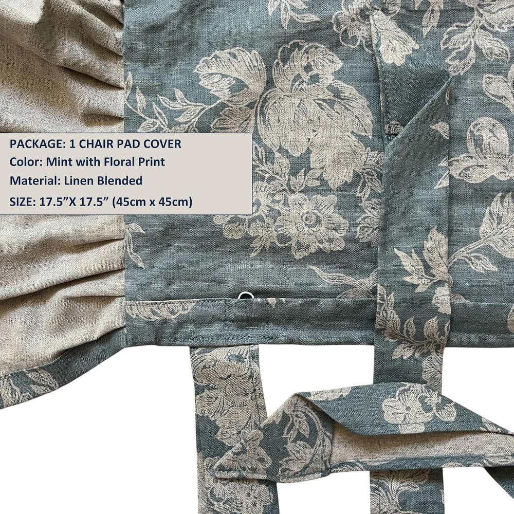 Korean Made Chair Pad Slipcover, 1 Cover, 17.5"x17.5" Chair Cushion...