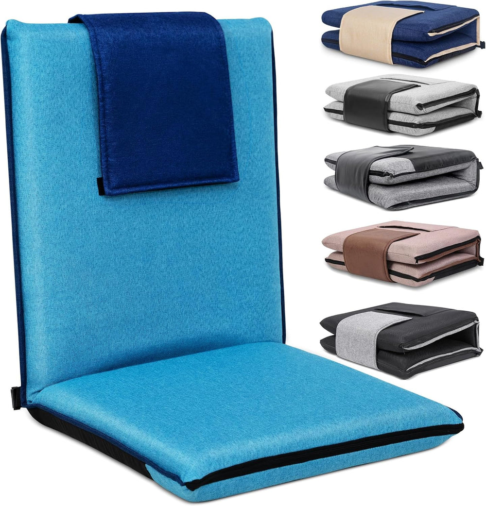 FASTMOMENT Floor Chair with Back Support 14-Position Adjustable Floor Chair P...
