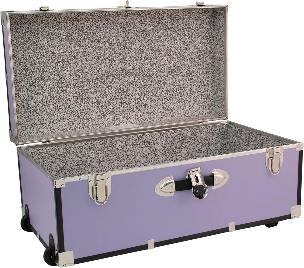 Seward Explorer Trunk with Wheels & Lock, Lilac, 30-Inch