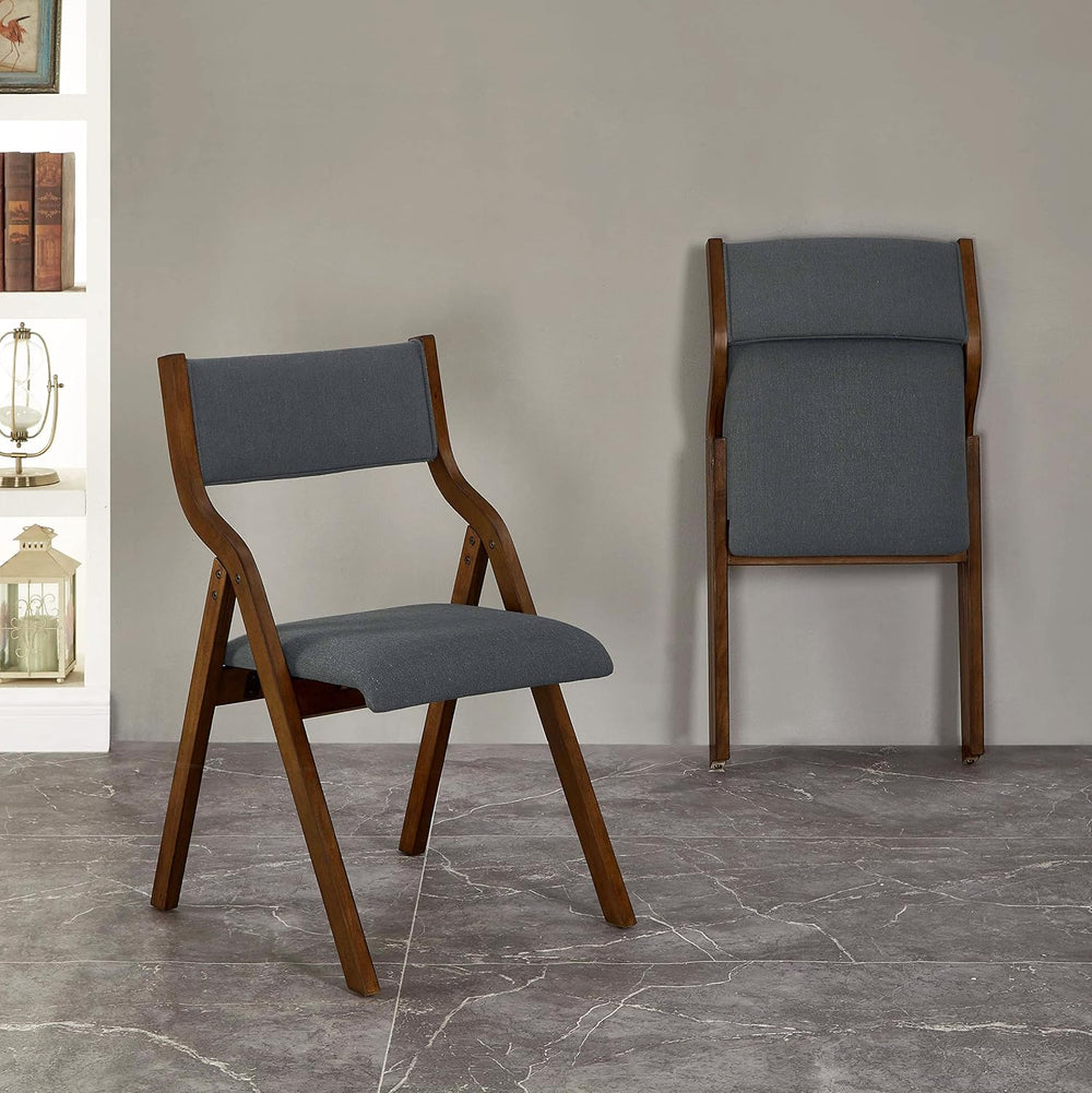 Ball & Cast Modern Folding Chairs Foldable Dining Chairs Set of 2, 18&quo...