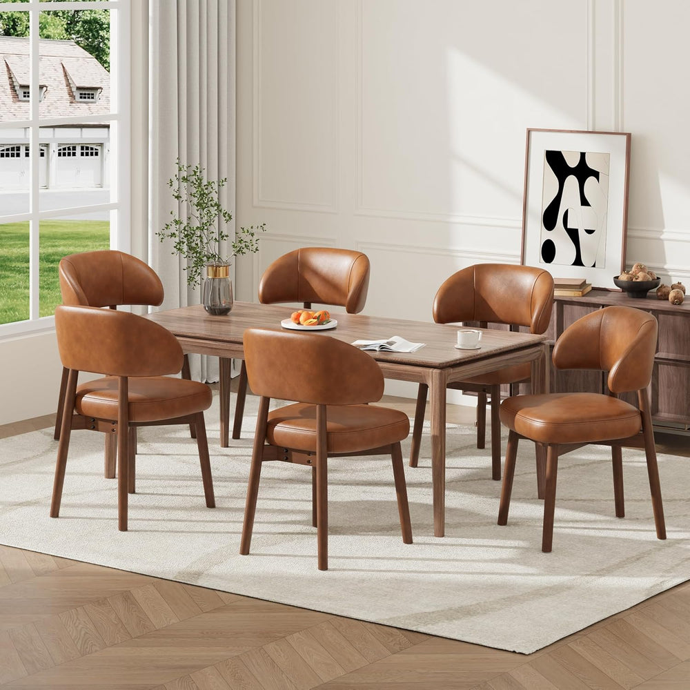 MALOL Wooden Dining Chairs Set of 2, Modern Upholstered Dining Room Chair, PU...