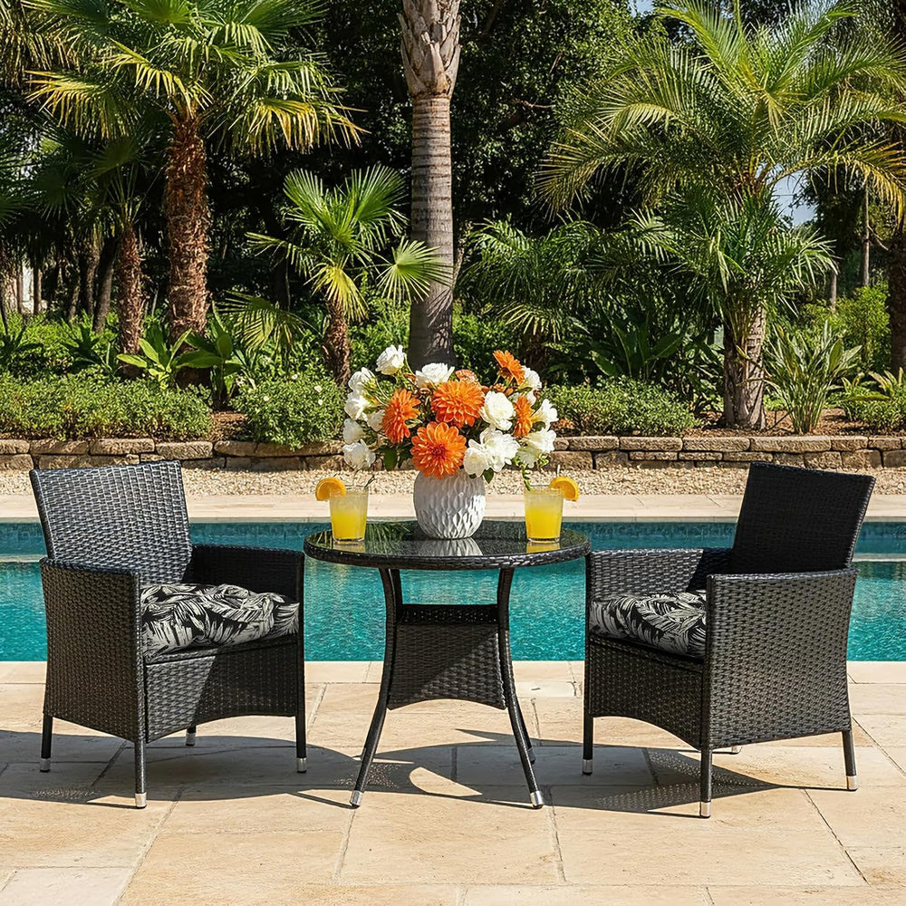LVTXIII Outdoor Wicker Chair Cushions, 19"x19"x4" Patio Chair ...