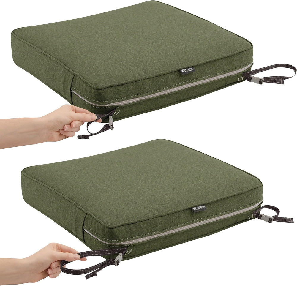 Classic Accessories Montlake Water-Resistant 21 x 21 x 3 Inch Square Outdoor ...