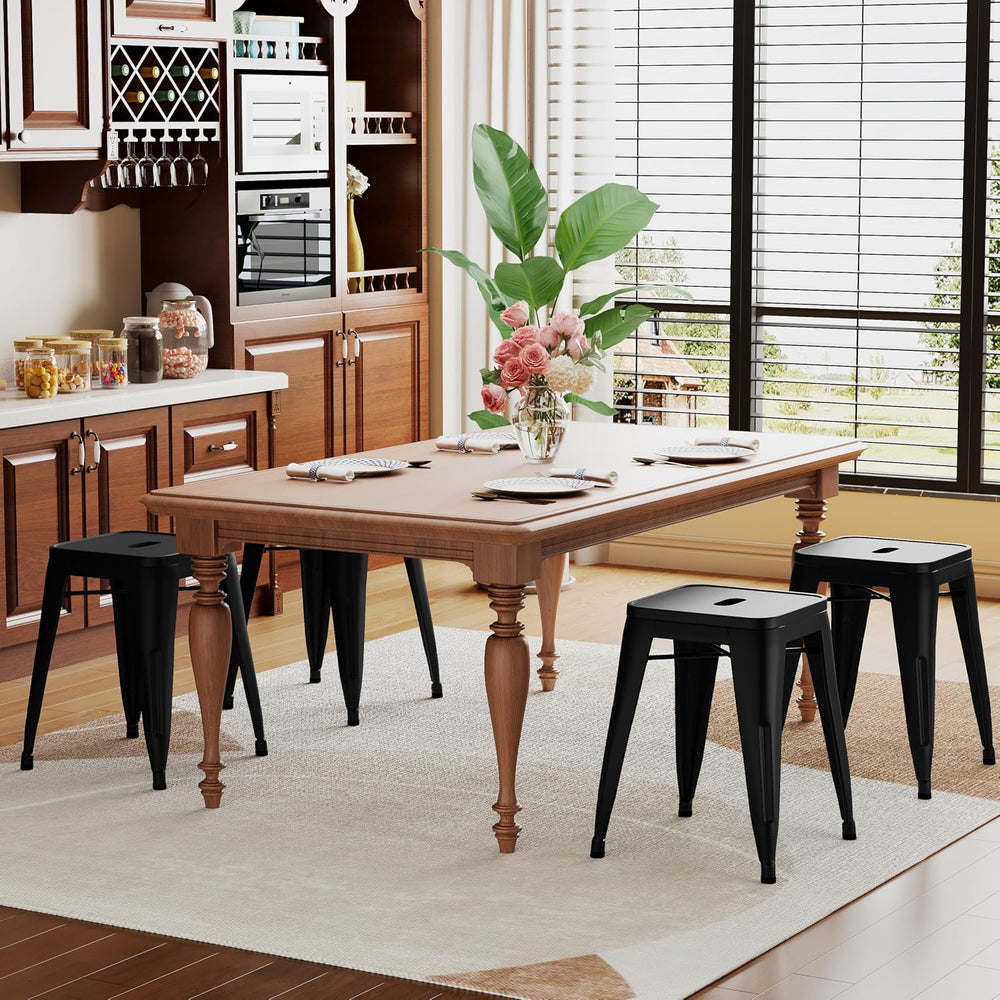 Changjie Furniture 18 Inch Stools Backless Industrial Metal Bar Stool Short S...