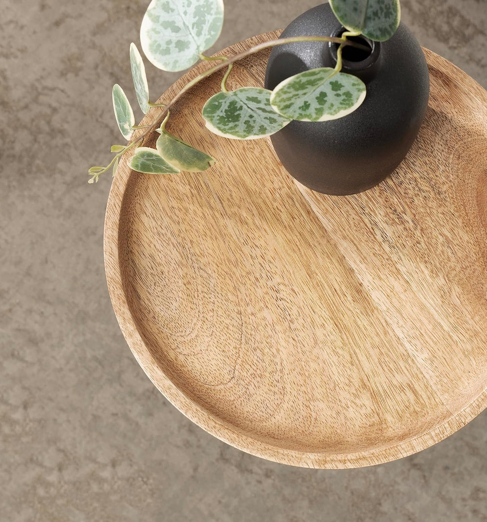 Kate and Laurel Xyler Modern Metal and Wood Round Drink Table | 10 x 10 x 24,...