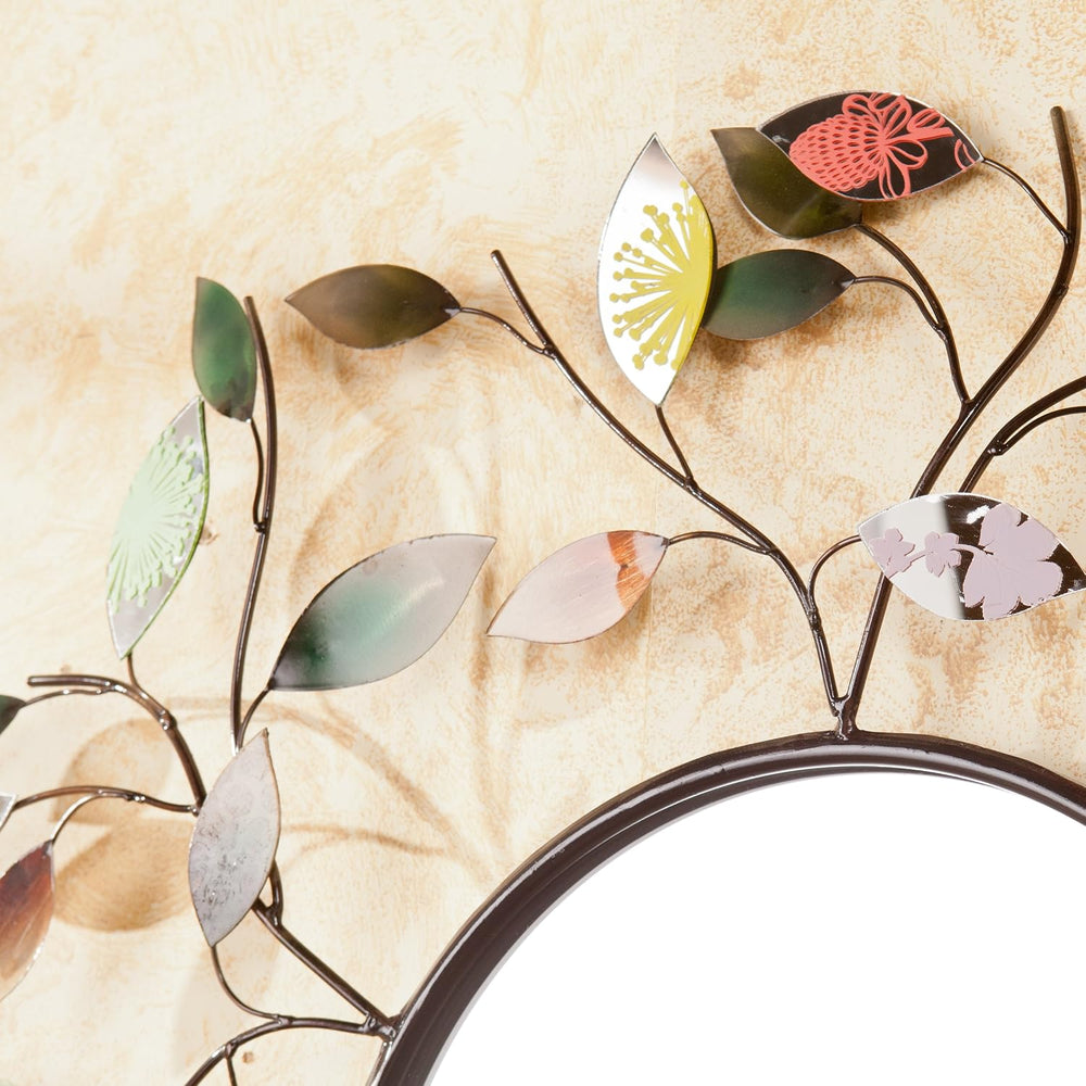 SEI Furniture - Millara Decorative Metallic Leaf Wall Mirror - Transitional D...