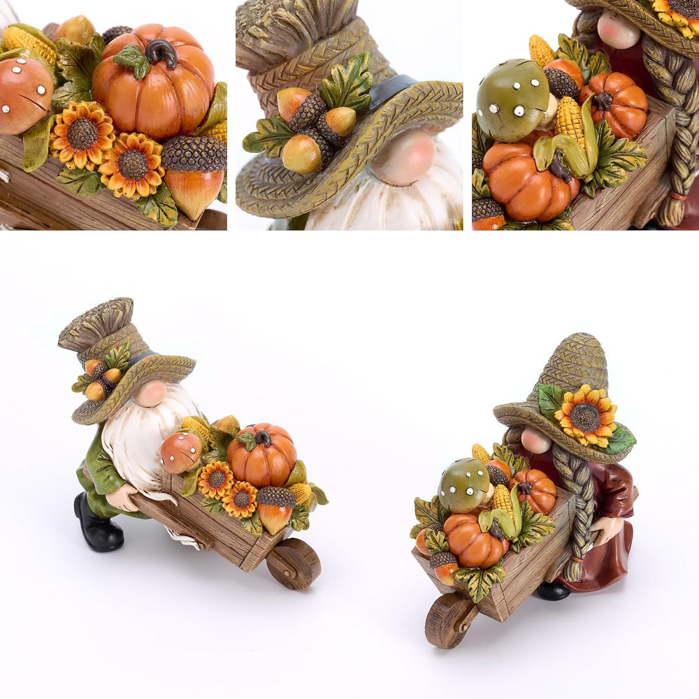 Valery Madelyn Fall Decorations for Home, 2 Pcs Fall Gnomes Decor for Table I...