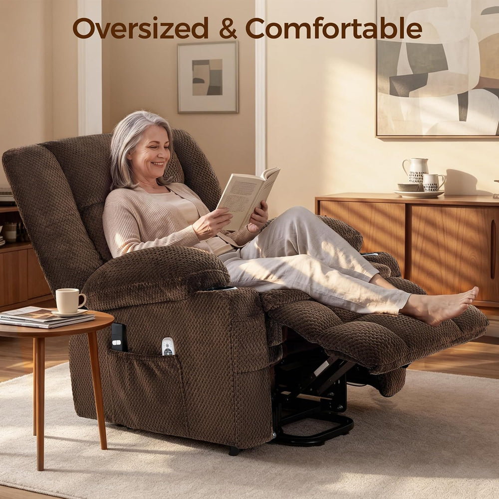 Power Lift Recliner Chair for Elderly, Electric Reclining Lift Chair with Mas...
