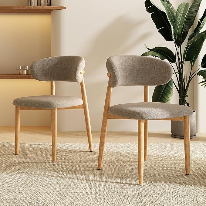 Dining Chairs Set of 2 for Kitchen Dining Table Mid Century Modern Farmhouse ...