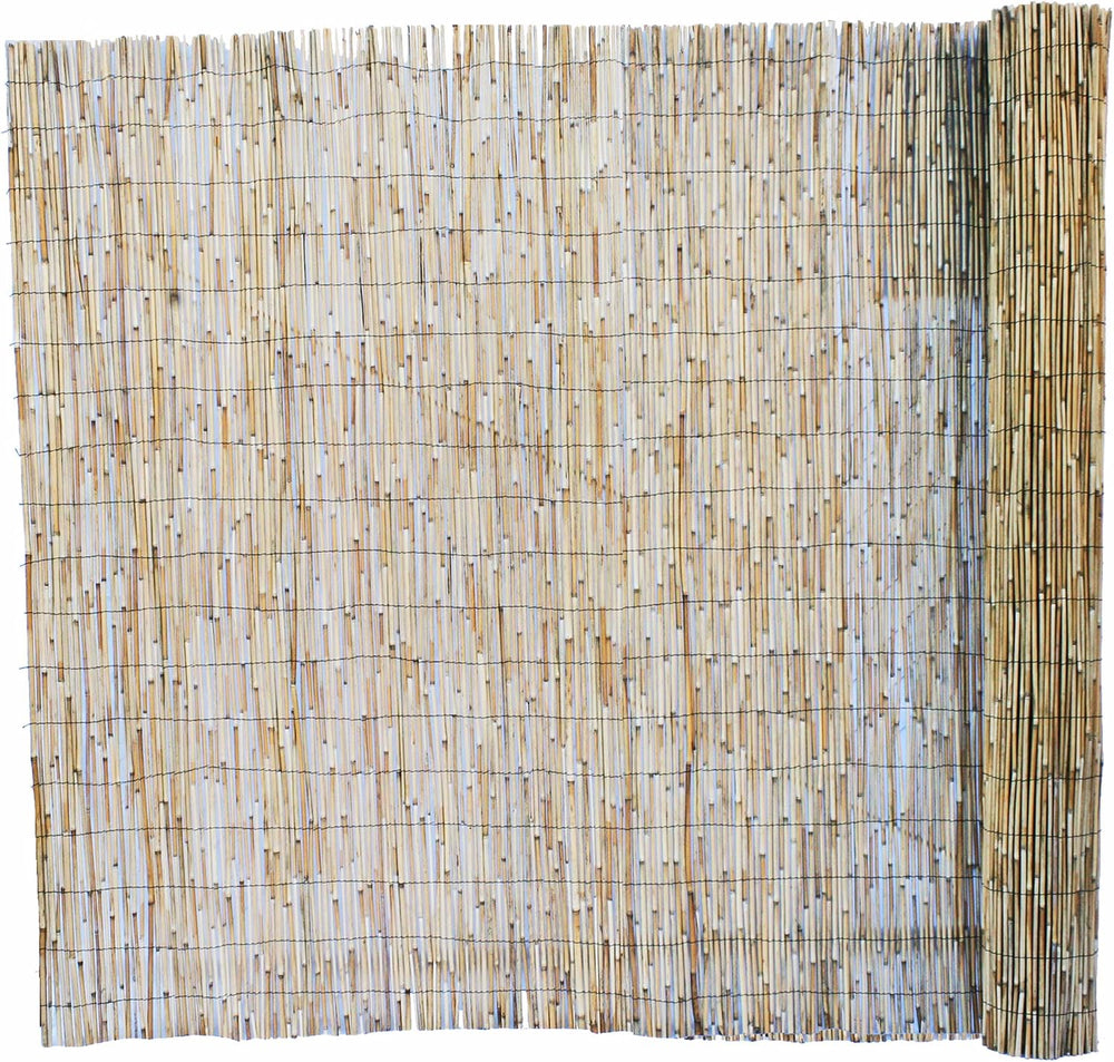 FOREVER BAMBOO Jumbo Reed Bamboo Screen Fencing Privacy Fence Backyard Divide...