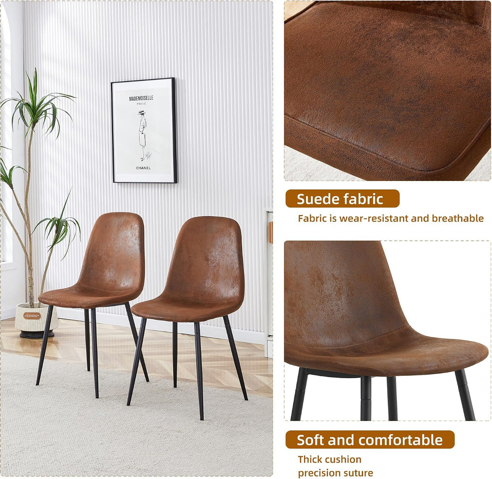 Round Dining Table Set for 4, Round Kitchen Dining Table and Chairs Set for 4...