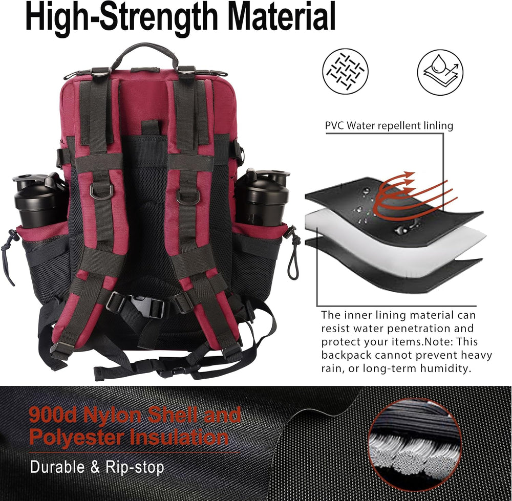 LHI Tactical Military Backpack for Men 25L/45L Large Molle Army Assault Pack ...