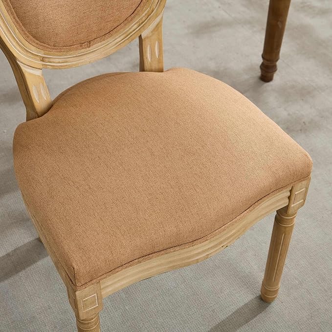French Country Dining Chairs Set of 6,Farmhouse Upholstered Dining Room Chair...