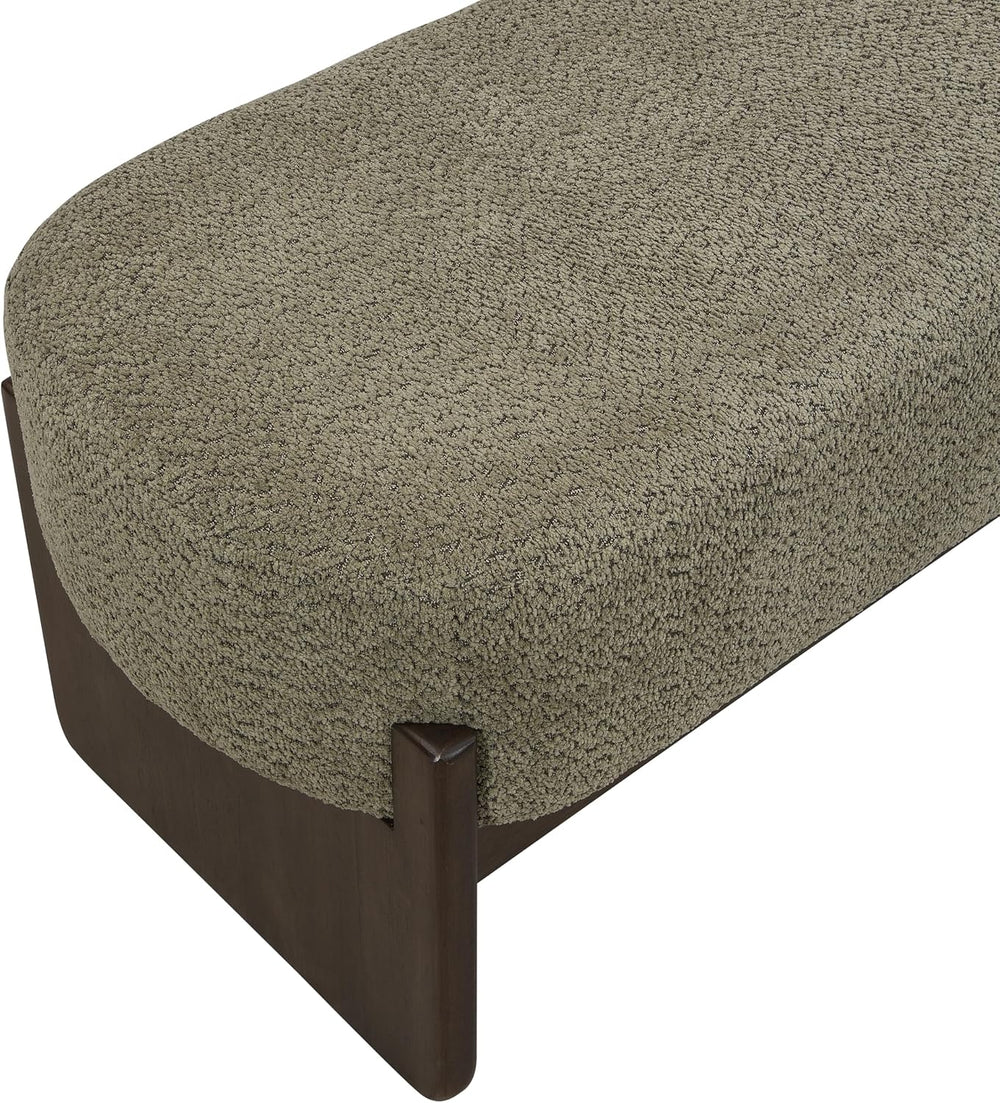 Christopher Knight Home Arden Minimalist Loop Yarn Fabric Dining Bench, Woode...