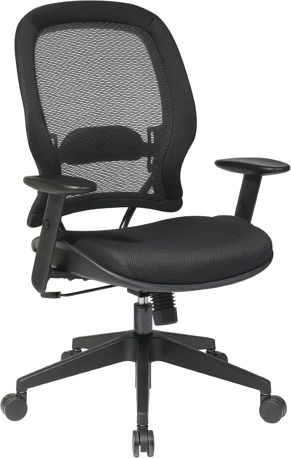 Space Seating 55 Series Dark Air Grid Back Manager's Adjustable Office Ch...