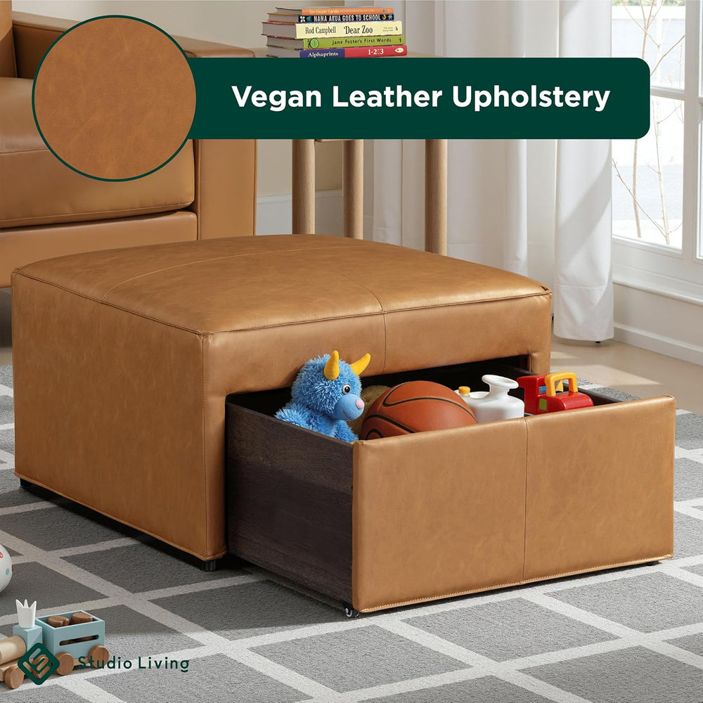 Studio Living® Harrison 29.1" Storage Ottoman, Large Removable Storage D...