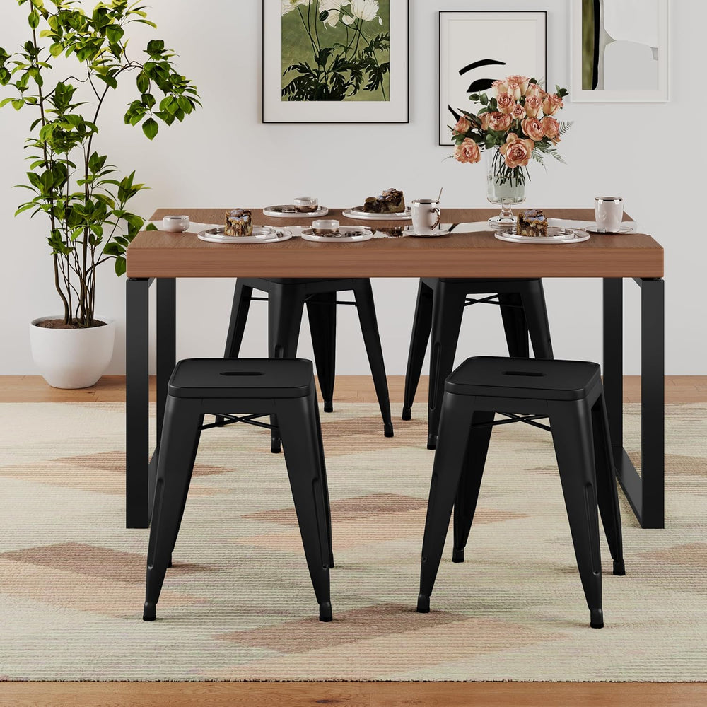 Changjie Furniture 18 Inch Stools Backless Industrial Metal Bar Stool Short S...