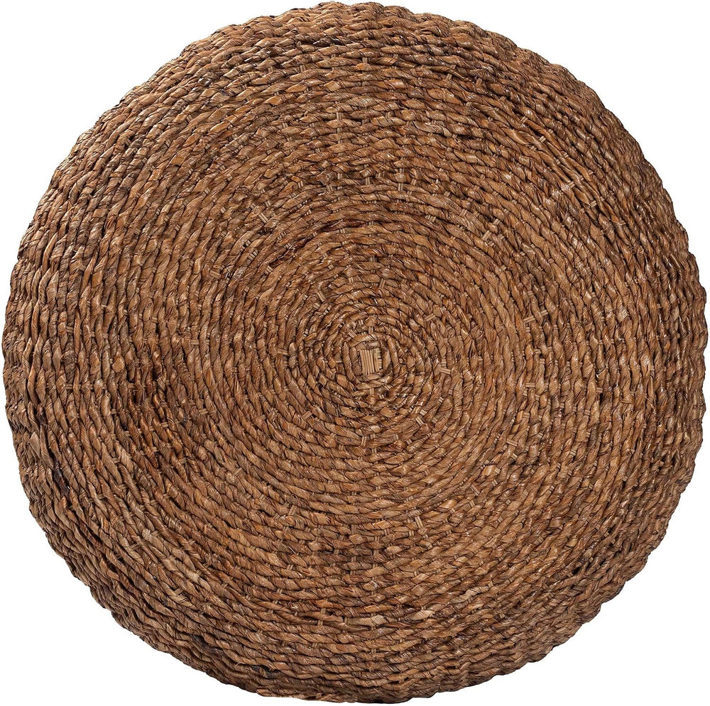 bali & pari Riau Handwoven Seagrass Coffee Table with Wooden Legs – Natur...