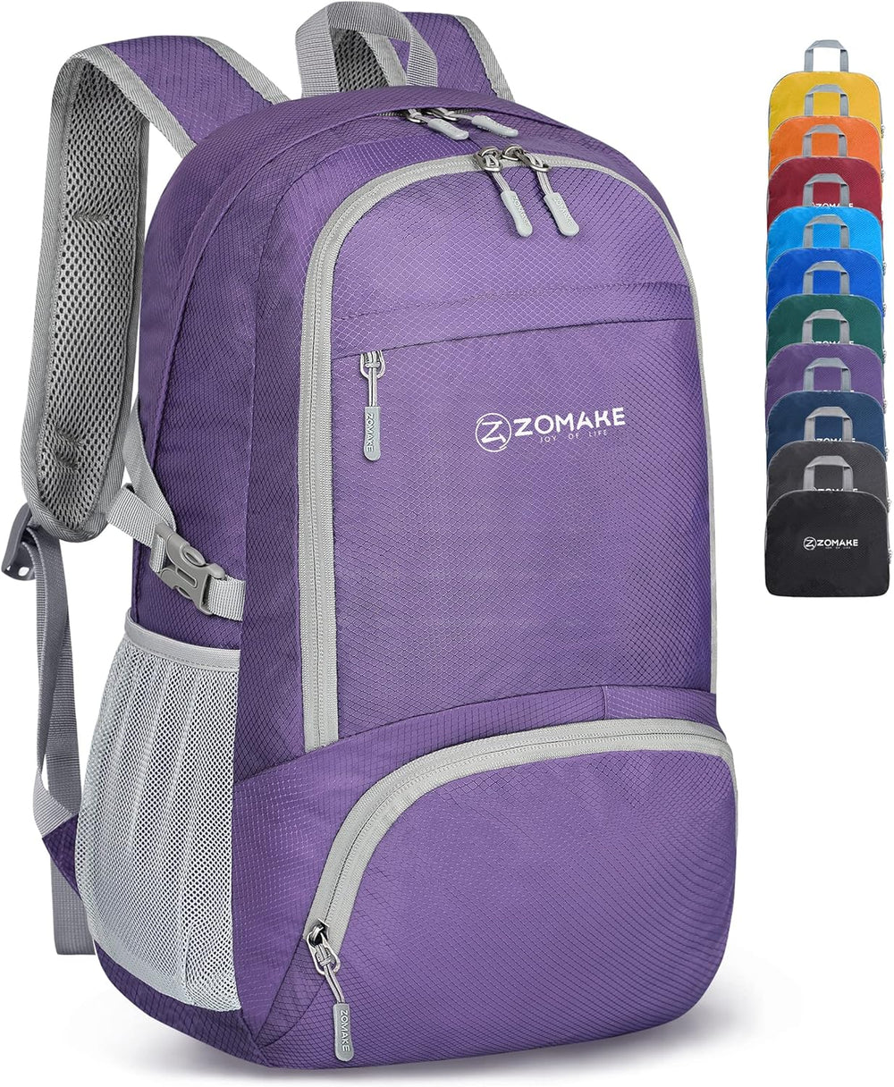 ZOMAKE Lightweight Packable Backpack 30L, Foldable Travel Hiking Daypack