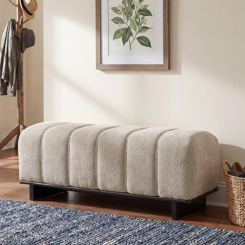 Christopher Knight Home Lamie 49.13" Chenille Upholstered Dining Bench, ...